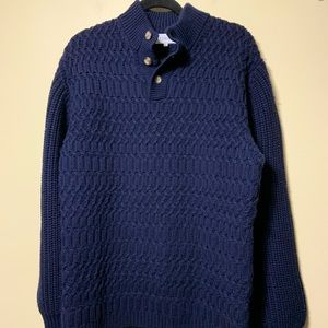 100% Italian wool navy sweater